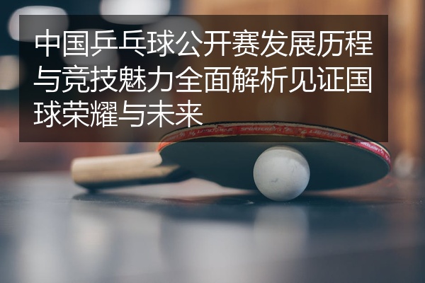 中国乒乓球公开赛发展历程与竞技魅力全面解析见证国球荣耀与未来