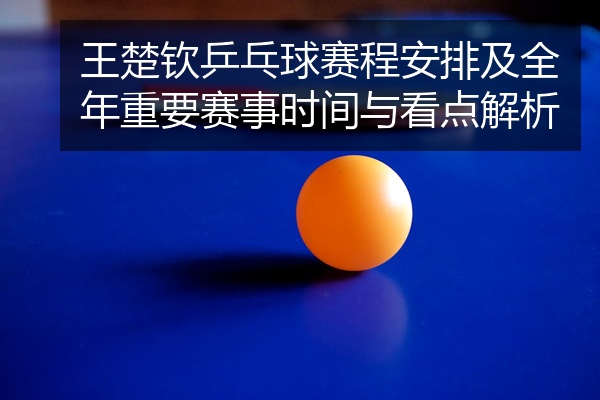 王楚钦乒乓球赛程安排及全年重要赛事时间与看点解析